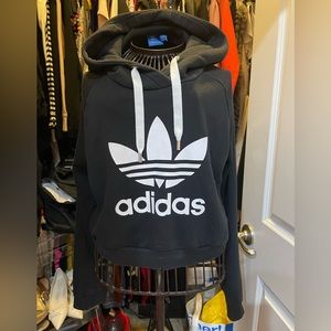 ADIDAS TREFOIL CROP HOODIE